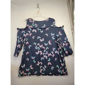 NWT Lane Bryant Butterfly cold shoulder top, SZ 22/24